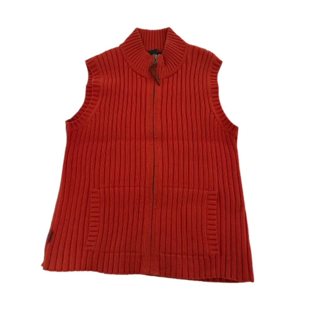 ralph lauren orange knitted vest :)